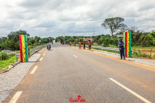 La route nationale coyah-farmoriah- frontière sierra-leone ouverte officiellement par le gouvernement