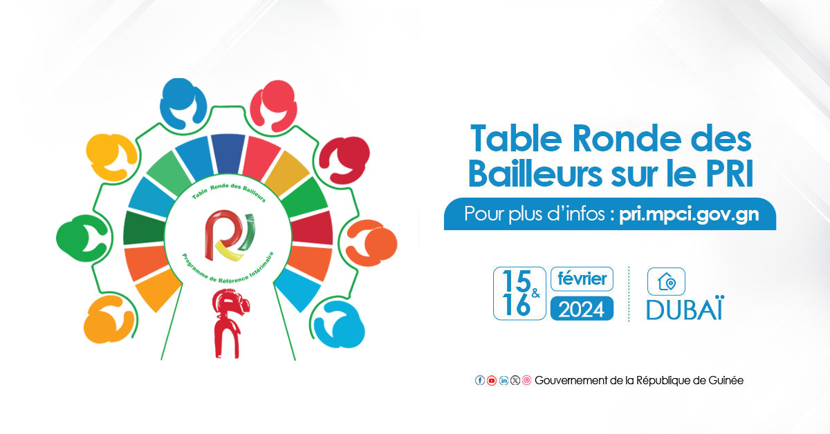 Table Ronde des Bailleurs sur le PRI de la République de Guinée