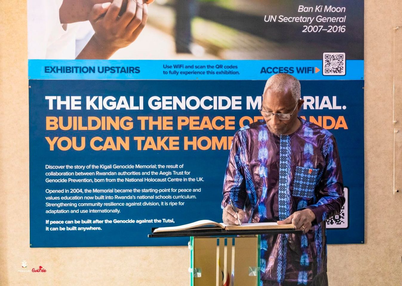 MEMORIAL DE KIGALI - les hommages du Premier ministre Amadou Oury Bah