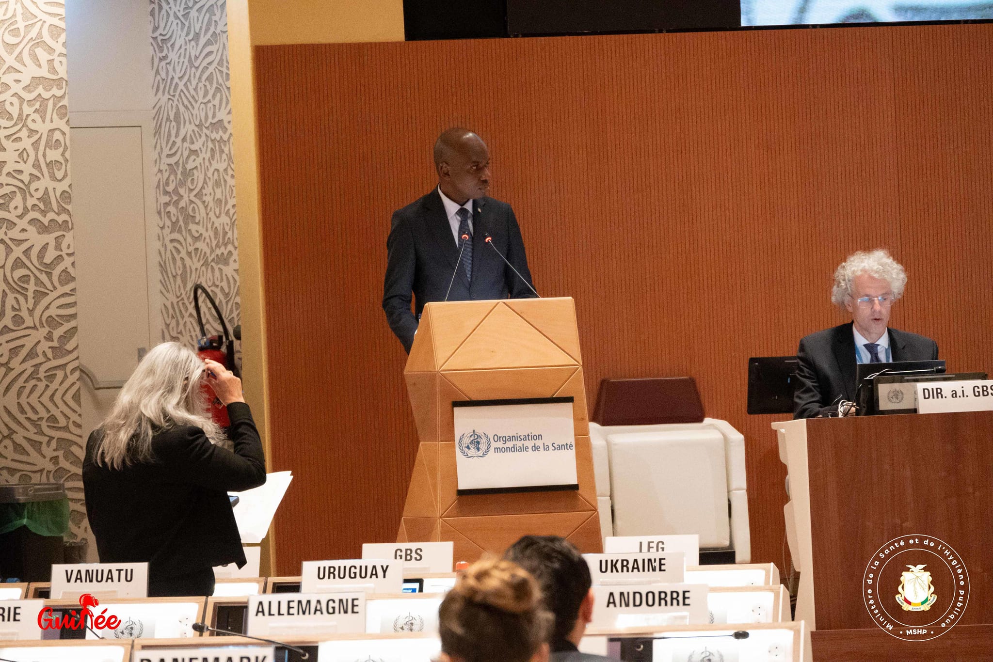 MSHP - ASSEMBLÉE MONDIALE DE LA SANTÉ À GENÈVE les grandes lignes du discours de Dr Oumar Diouhé BAH