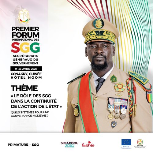 Communique de presse - premier forum international des secrétariats généraux du Gouvernement à Conakry : un espace d’échange pour renforcer l’action de l’état